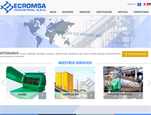 Tablet Screenshot of ecromsa.com.pe